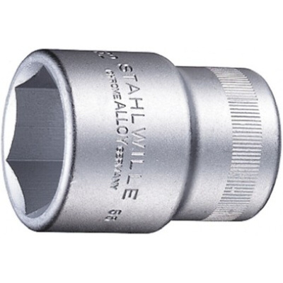 STAHLWILLE 1/2 in Drive 16mm Standard Socket, 6 point, 38 mm Overall Length