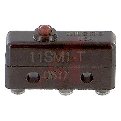 SPDT Pin Plunger Microswitch, 5 A V dc @ 30