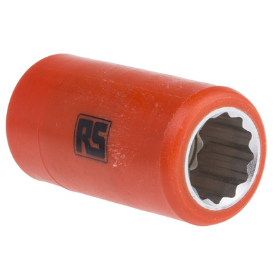 ITL Insulated Tools Ltd 1/2 in Drive 15mm Insulated Standard Socket, 12 point, VDE/1000V, 50 mm Overall Length