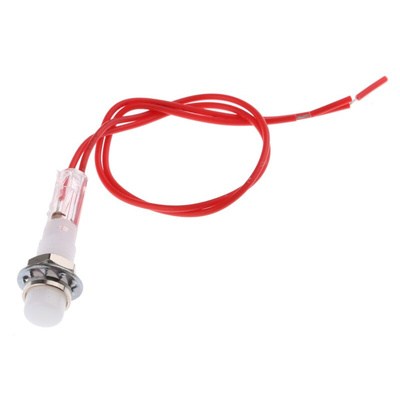 CAMDENBOSS Orange Panel Mount Indicator, 240V, 6.4mm Mounting Hole Size, Lead Wires Termination