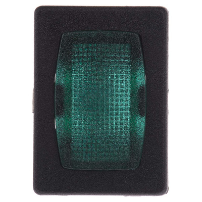 Arcolectric (Bulgin) Ltd Green Neon Panel Mount Indicator, 230V ac, 19.3 x 13mm Mounting Hole Size, Solder Tab