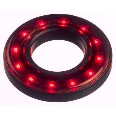 APEM Red Panel Mount Indicator, 12 → 24V dc, 16.1mm Mounting Hole Size, Lead Wires Termination, IP67