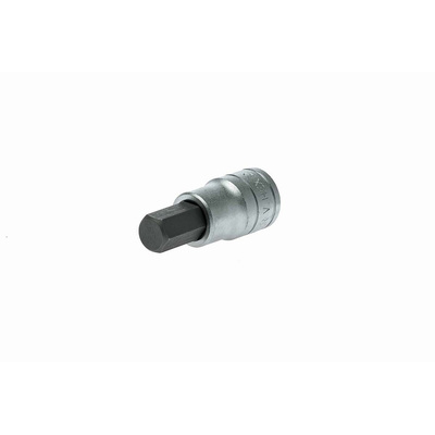 Teng Tools 1/2 in Drive Bit Socket, Hex Bit, 12mm