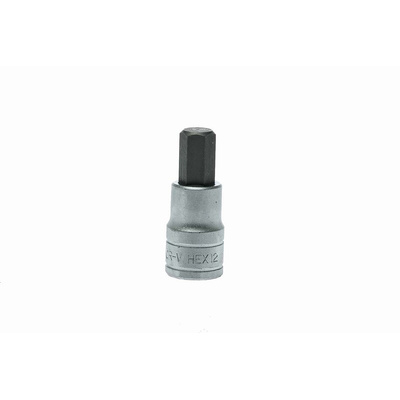 Teng Tools 1/2 in Drive Bit Socket, Hex Bit, 12mm