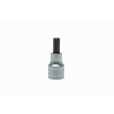 Teng Tools 1/2 in Drive Bit Socket, Hex Bit, 8mm