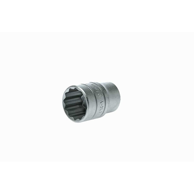 Teng Tools 1/2 in Drive 21mm Standard Socket, 12 point, 38 mm Overall Length