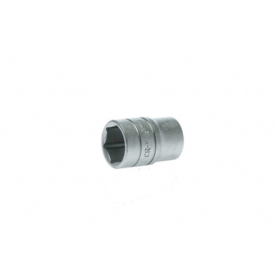 Teng Tools 1/2 in Drive 19mm Standard Socket, 6 point, 38 mm Overall Length