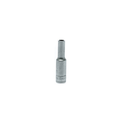 Teng Tools 1/4 in Drive 5mm Deep Socket, 6 point, 49.5 mm Overall Length