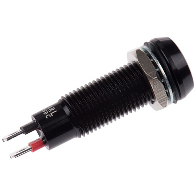 Marl Green Indicator, 24V dc, 8.1mm Mounting Hole Size, Solder Tab Termination