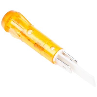 Arcolectric (Bulgin) Ltd Orange Neon Panel Mount Indicator, 230V ac, 9.5mm Mounting Hole Size