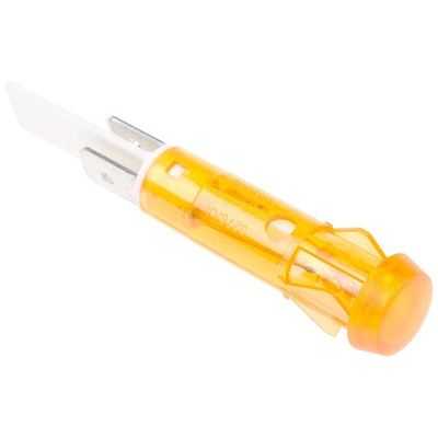 Arcolectric (Bulgin) Ltd Orange Neon Panel Mount Indicator, 230V ac, 9.5mm Mounting Hole Size