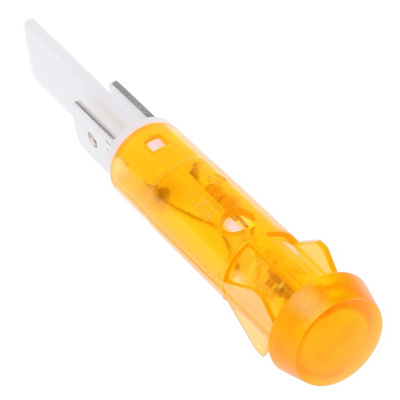 Arcolectric (Bulgin) Ltd Orange Neon Panel Mount Indicator, 110V ac, 9.5mm Mounting Hole Size