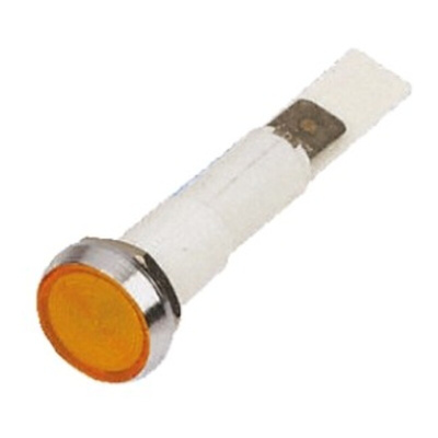 Arcolectric (Bulgin) Ltd Orange Neon Panel Mount Indicator, 110V ac, 10mm Mounting Hole Size