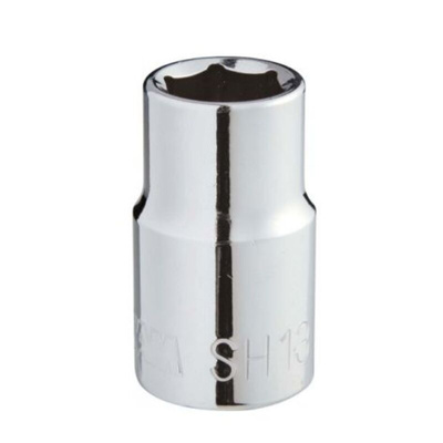SAM 1/2 in Drive 11mm Standard Socket, 6 point, 38 mm Overall Length
