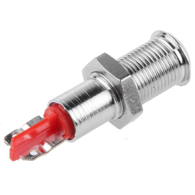 Signal Construct Red Panel Mount Indicator, 12 → 14V, 6mm Mounting Hole Size, Solder Tab Termination, IP67