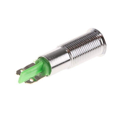 Signal Construct Green Panel Mount Indicator, 20 → 28V, 6mm Mounting Hole Size, Solder Tab Termination, IP67
