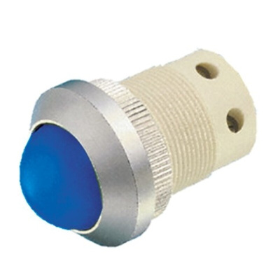 Signal Construct Blue Panel Mount Indicator, 20 → 28V, 22mm Mounting Hole Size