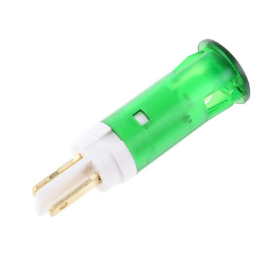 Signal Construct Green Panel Mount Indicator, 12 → 14V, 10mm Mounting Hole Size