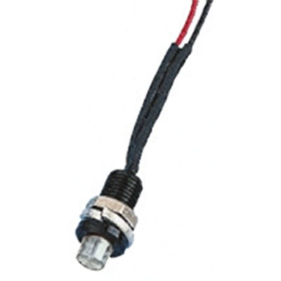 Oxley White Panel Mount Indicator, 24V ac, 6.4mm Mounting Hole Size, Lead Wires Termination, IP66