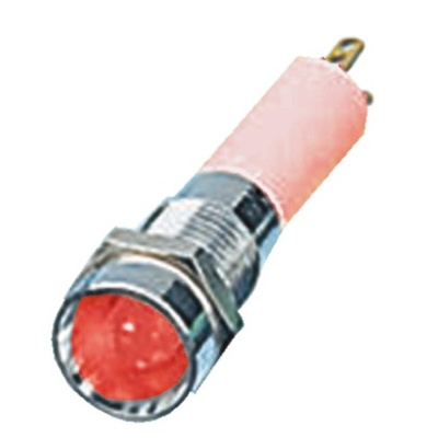 CML Innovative Technologies Red Panel Mount Indicator, 12V, 8mm Mounting Hole Size