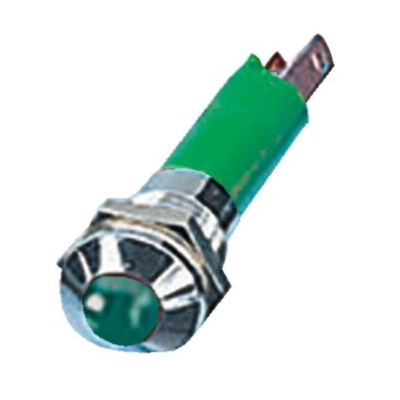 CML Innovative Technologies Green Panel Mount Indicator, 12V, 8mm Mounting Hole Size