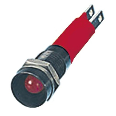 CML Innovative Technologies Red Panel Mount Indicator, 12V, 8mm Mounting Hole Size