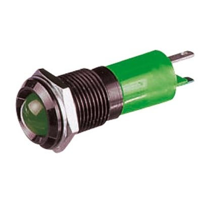 CML Innovative Technologies Green Panel Mount Indicator, 12V, 14mm Mounting Hole Size