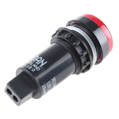Sloan Red Panel Mount Indicator, 12V, 22mm Mounting Hole Size