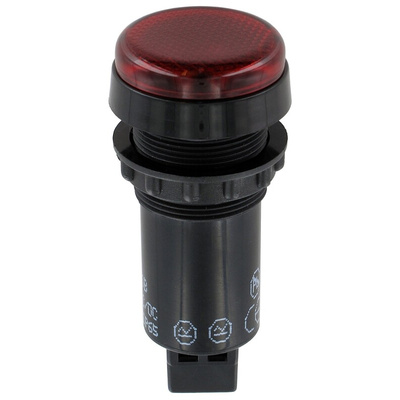 Sloan Red Panel Mount Indicator, 12V, 22mm Mounting Hole Size