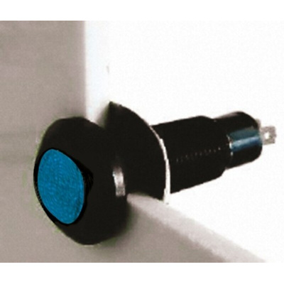 Marl Blue Panel Mount Indicator, 12 → 28V, 8.1mm Mounting Hole Size, Solder Tab Termination, IP67