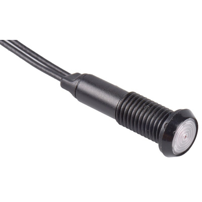 Marl Red Panel Mount Indicator, 8 → 48V, 5.9 x 4.8mm Mounting Hole Size, Lead Pin Termination