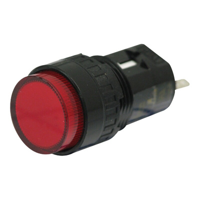 Idec Red Panel Mount Indicator, 24V dc, 16.2mm Mounting Hole Size