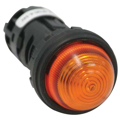 Idec Orange Panel Mount Indicator, 24.1 x 22.3mm Mounting Hole Size, Screw Terminal Termination