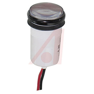 Dialight Red Panel Mount Indicator, 24V dc, 17.5mm Mounting Hole Size, Lead Wires Termination