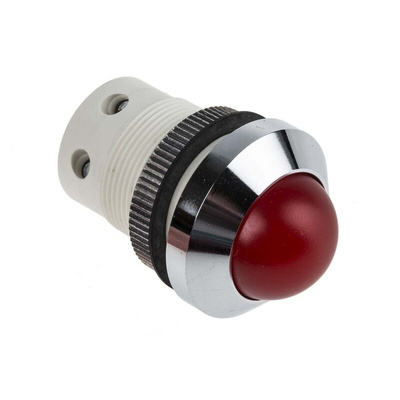 Signal Construct Red Panel Mount Indicator, 20 → 28V, 22mm Mounting Hole Size, IP67