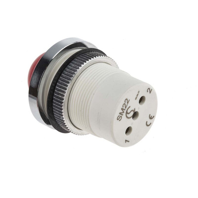 Signal Construct Red Panel Mount Indicator, 230V ac, 22mm Mounting Hole Size, IP67