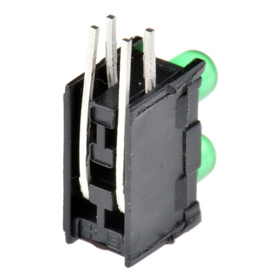 Schurter 0035.9675.4, Green Right Angle PCB LED Indicator