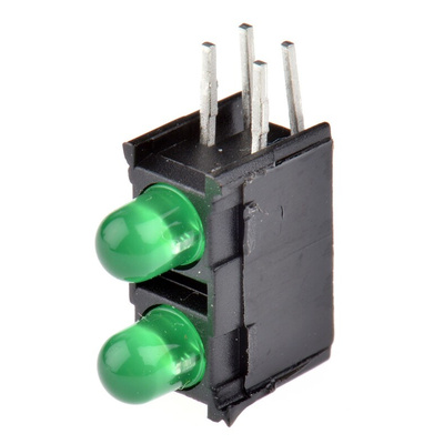 Schurter 0035.9675.4, Green Right Angle PCB LED Indicator