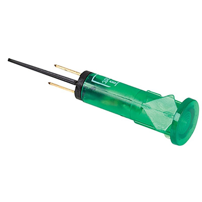 Molveno SX33 Series Green Neon Panel Mount Indicator, 240V, 10mm Mounting Hole Size