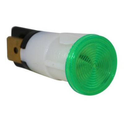 Molveno SX43 Series Green Neon Panel Mount Indicator, 250V, 13mm Mounting Hole Size