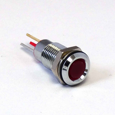 CML Innovative Technologies 1901X05X Series Red Panel Mount Indicator, 2V, 8mm Mounting Hole Size, IP67