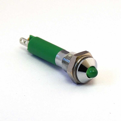 CML Innovative Technologies 1902X25X Series Green Panel Mount Indicator, 12V dc, 6mm Mounting Hole Size, IP40