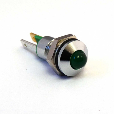 CML Innovative Technologies 1904X05X Series Green Panel Mount Indicator, 2V, 8mm Mounting Hole Size, IP67