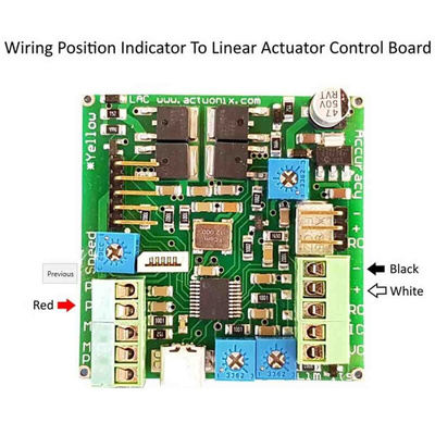 Actuonix Panel Mount Indicator, 37 x 17mm Mounting Hole Size, Lead Wires Termination, IP65