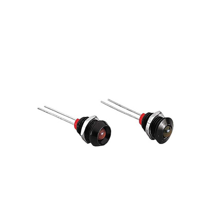Bulgin DX Series Panel Mount Indicator, 2.2V dc, 8mm Mounting Hole Size, Lead Wires Termination, IP66