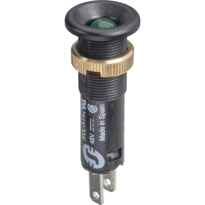 Schneider Electric XVL Series Green Panel Mount Indicator, 12V, 8mm Mounting Hole Size, IP40