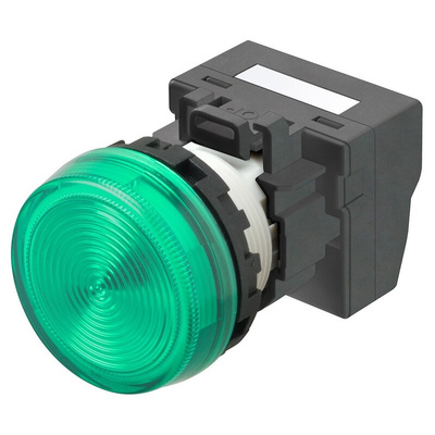 Omron M22N Series Green Indicator, 12V, 22mm Mounting Hole Size, IP66