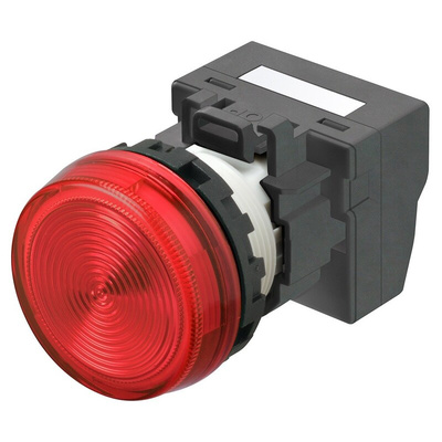 Omron M22N Series Red Indicator, 24V, 22mm Mounting Hole Size, IP66