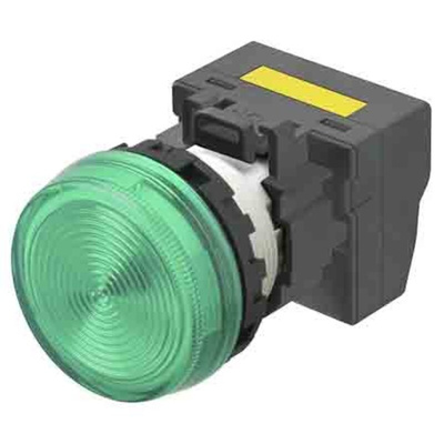 Omron M22N Series Green Panel Mount Indicator, 22mm Mounting Hole Size, IP66