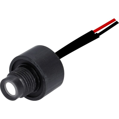Oxley STR501 Series White Indicator, 12V dc, 8mm Mounting Hole Size, Lead Wires Termination, IP68